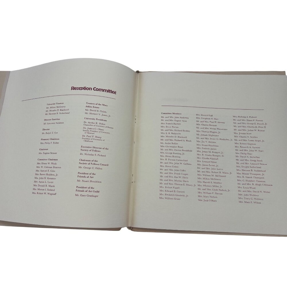 1977 Sacred Circles Exhibit Reception Program Nelson Atkins Kansas City Missouri - Picture 5 of 9